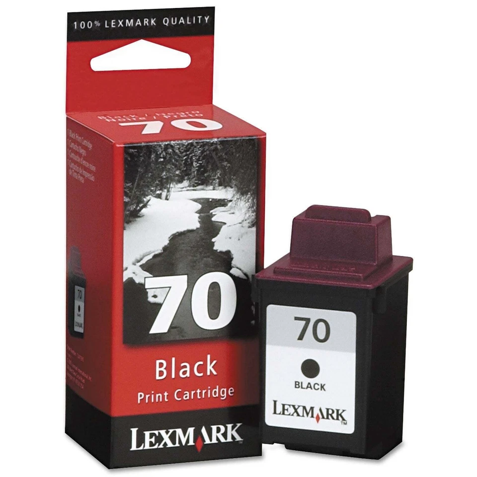 Lexmark 70 Noire cartouche d'encre authentique (TVA incluse) - Photo 1/1