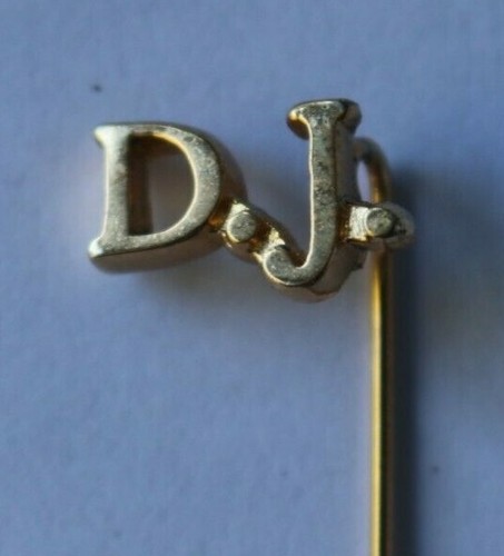 D.J. Stick Pin - Gold colored metal - Picture 2 of 4