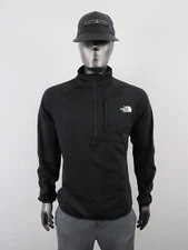 Mens The North Face Canyonlands 1/2 Zip Fleece Sweater Pullover Jacket Black