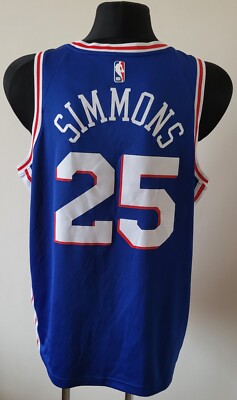 Nike Philadelphia 76ers Simmons 25 ユニフォー Philadelphia 76ers Sixers NBA Nike Blue Jersey #25 Simmons size 52