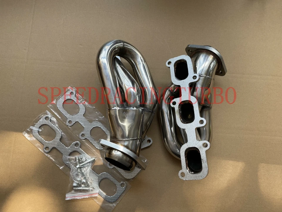Colector de cabezal de escape para Ford Mustang 11-17 3,7 V6 acero inoxidable Shorty 3-1 Foto 3 de 4