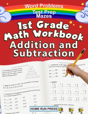 Grade 1 Addition & Subtraction Workbook - Math for Ages 4-8, Fun Practice Exerci