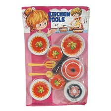 Vintage Kitchen Tools Play Set NO. 101 Made in Hong Kong