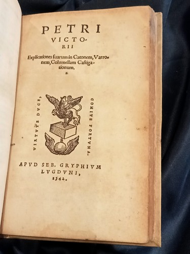 PALLADII RVTILII TAVRI/PETRI VICTORII/ENARATIONS VOCVM PRISCARVM-1541/1542 - Bild 2 von 7