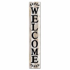 Tall Outdoor Welcome Sign For Front Door 4 x 16 Welcome sign Rustic Tall Welc...