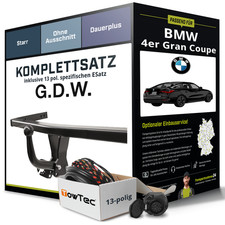 Für BMW 4er Gran Coupe G26 Anhängerkupplung starr +eSatz 13pol 07.2021-jetzt NEU