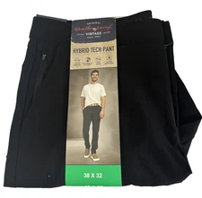 Weatherproof Men's Hybrid Tech Pant/Active Stretch/Black/38x32 (NWT)