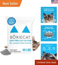 Boxie Unscented Cat Litter - 30-Day Odor Control, 99.9 Dust-Free, Clumping ...