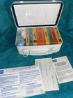 Vintage Burlington Northern Santa Fe Railroad Metal First Aid Kit NOS Supplies — photo 1