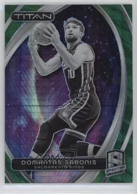 2023 Panini Spectra Titan International Green Prizm 13/75 Domantas Sabonis 1c9a