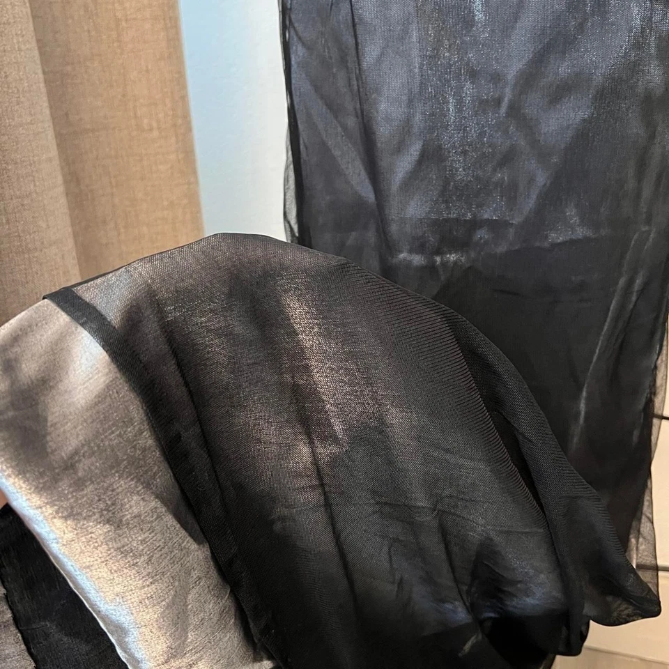 Cachet Vintage Black Strapless Sequin Gown- Tagged size 12 fits like 6/8 (See Me - Image 3 of 4