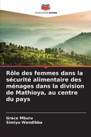 RôLe Des Femmes Dans La SéCurité Alimentaire Des MéNages Dans La Division D