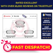 Brake Pads Set fits SUBARU IMPREZA 2.0 Front 2002 on Brembo 26296AE160 Quality