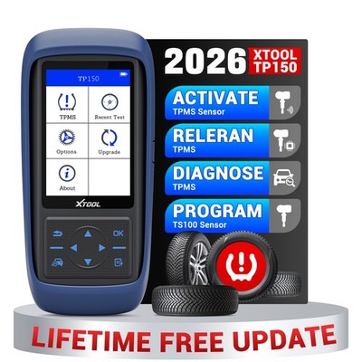 2026 XTOOL TP150 WIFI TPMS Relearn Tool TPMS Sensors Activate/Reset/Programming