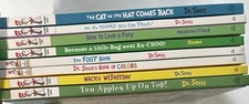 Lot of 8 Dr. Seuss Books: Cat in the Hat, How to Love a Pony, Foot Book, Wacky W