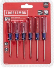 CRAFTSMAN Small Screwdiver Set 6 Piece Jewelers Set CMHT65043