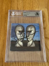 David Gilmour Nick Mason Signed Division Bell CD Beckett Slabbed Pink Floyd
