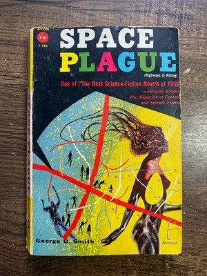 Space Plague George O. Smith 1956 Vintage Sci-Fi Pulp Avon T-180 Revised