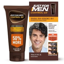 Just for Men Control GX 2-in-1 Shampoo Conditioner, 6 Fl Oz 1 Pack