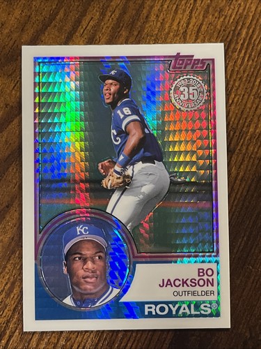 2018 Topps Silver Pack 1983 Chrome Prism Refractor Bo Jackson Royals