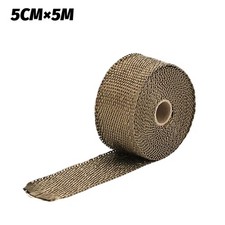 2 Motorcycle Exhaust Heat Wrap Protection Gold Header Pipe Tape2 Ties Kit