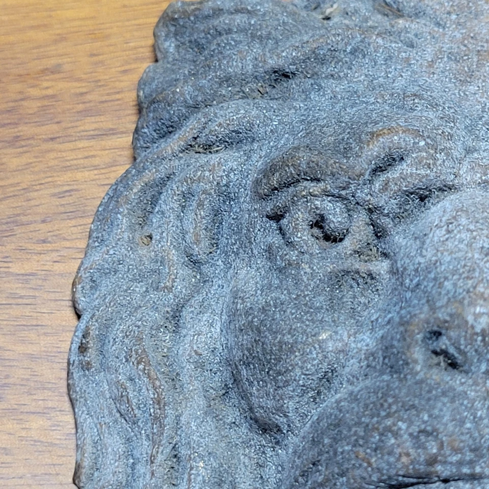 Antiguo Salvamento Arquitectónico Cara de León Francés Piedra Terracota Fundida Raro Foto 4 de 4