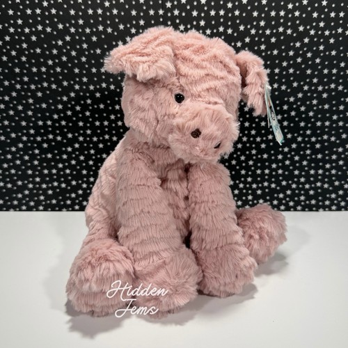 AUTHENTIC❣️Jellycat MEDIUM FUDDLEWUDDLE PIGLET ✨ Soft Plush Toy Vintage Pig NWT - Picture 3 of 5