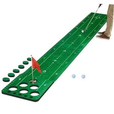 Golf Putting Game Mat, Indoor Putting Set for Party Game Green