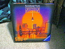 RAVENSBURGER 500 PIECE PUZZLE NEON COLLECTION: BERLIN 2026 IN HAND OUT ALL 3