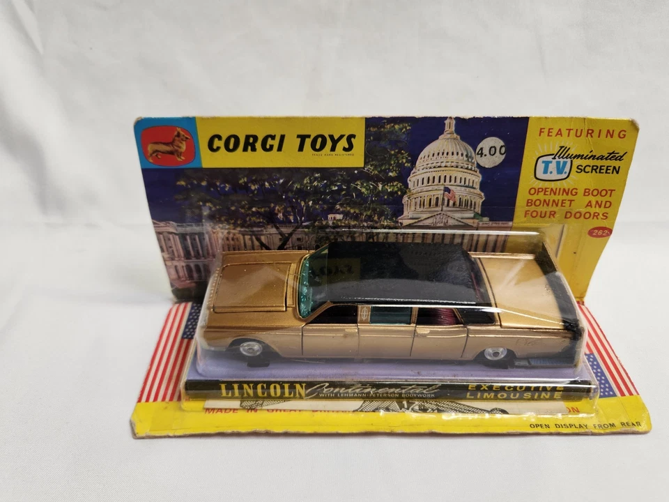 Corgi Toys 262 Lincoln Continental Lehmann Peterson Executive Limousine Nice!! - Image 2 of 4