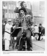 Elliot Gould riding James Caan on a bike from the film Harry Walte- Old Photo