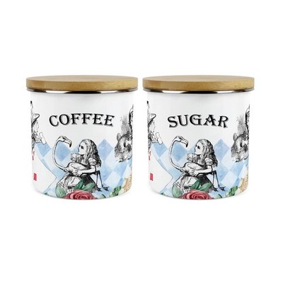 Alice's Adventures in Wonderland Kaffee & Zuckerkanister - Küche Geschenkset