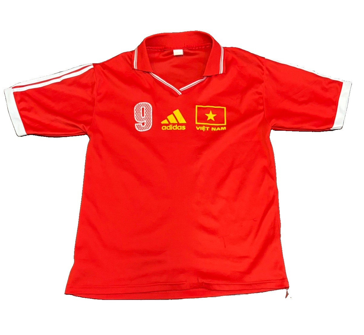 Vintage #9 Vietnam National Football Soccer Team Jersey Home Red