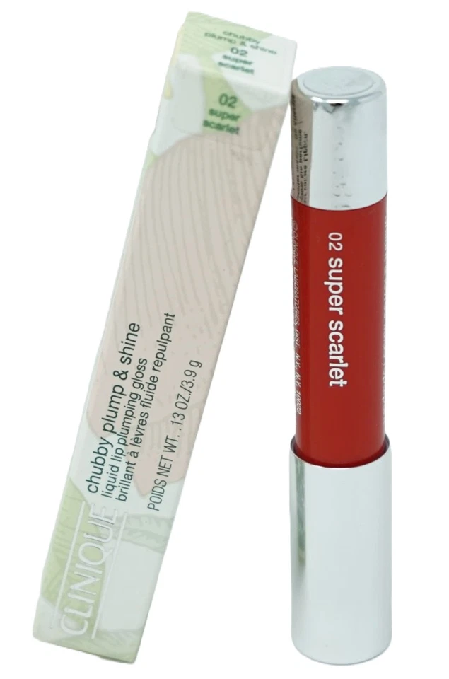 Clinique Chubby Plum & Shine gloss Lipgloss 3,9g / 02 super scarlet - Bild 1 von 1