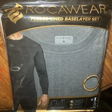 Roca Wear Men’s Performance Fleece Lined Baselayer Set Medium