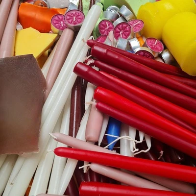 RODOPI Kerzen selber machen 20 Kg Wachsreste Kerzenwachs Stabkerzen (2,50 EUR/kg)