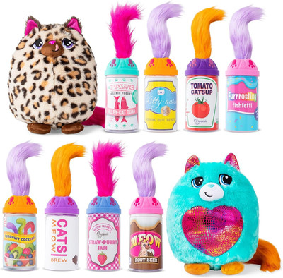 Basic Fun 03936 Überraschung Katze Plüsch, Kuscheltier für Mädchen und Jungen, Suita...