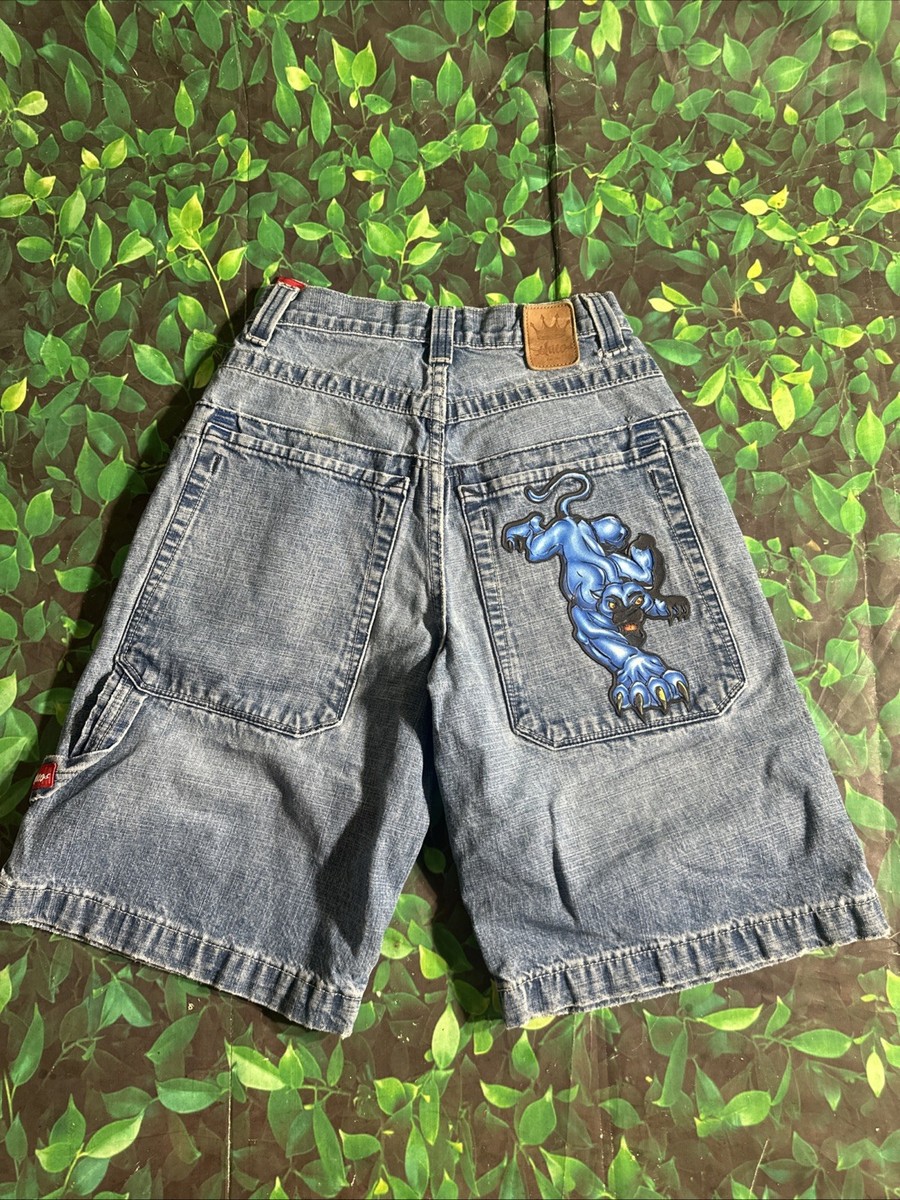 JNCO JEANS ブラック ショートパンツ JNCO JEANS ハーフパンツ バギーショーツブラック W36ベトナム製