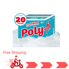 Poly-Fil  Premium Polyester Fiber Fill by Fairfield, 20 Pound Box