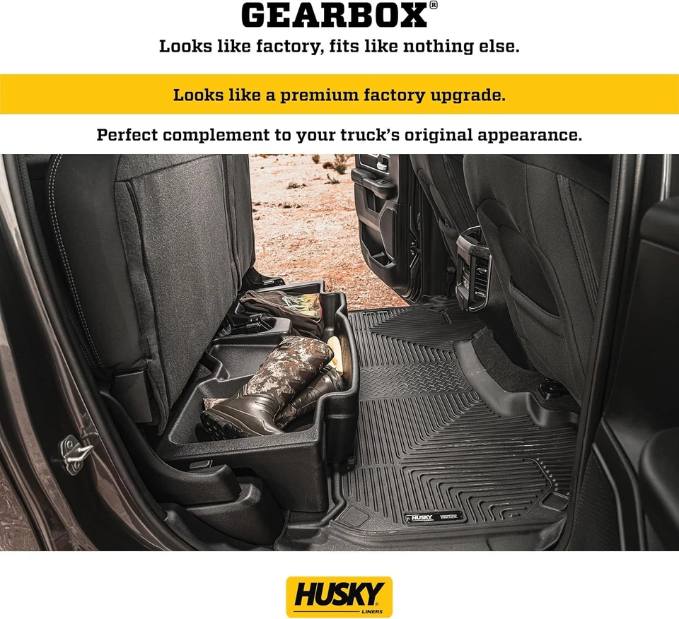 Forros Husky - Caja de almacenamiento debajo del asiento | Se adapta a la caja, negro Foto 4 de 4