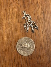 Silver Tone Unicorn Charm/Pendant Fantasy P1 