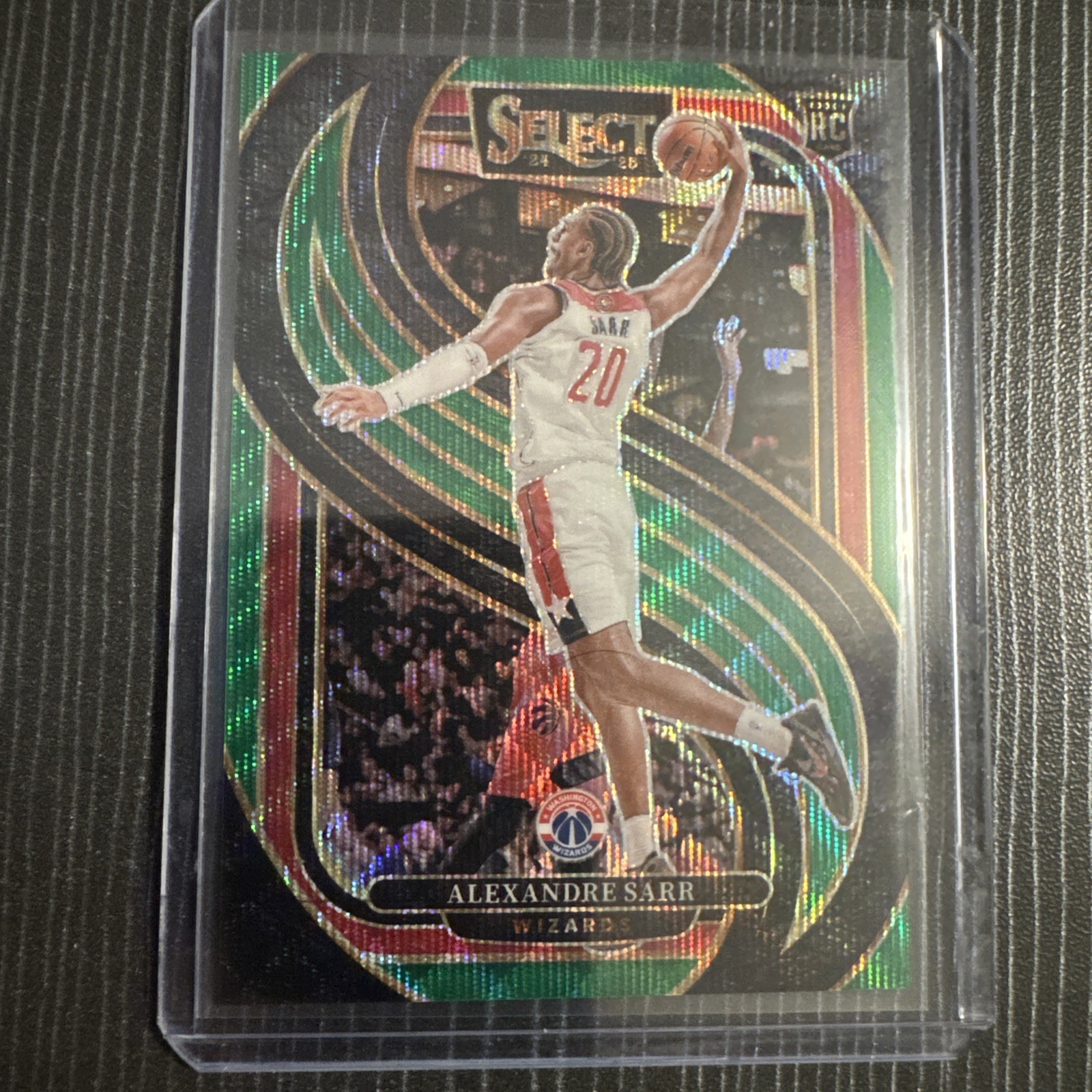 2024-25 Panini Select - Premier Level Alexandre Sarr - Green Wave /50