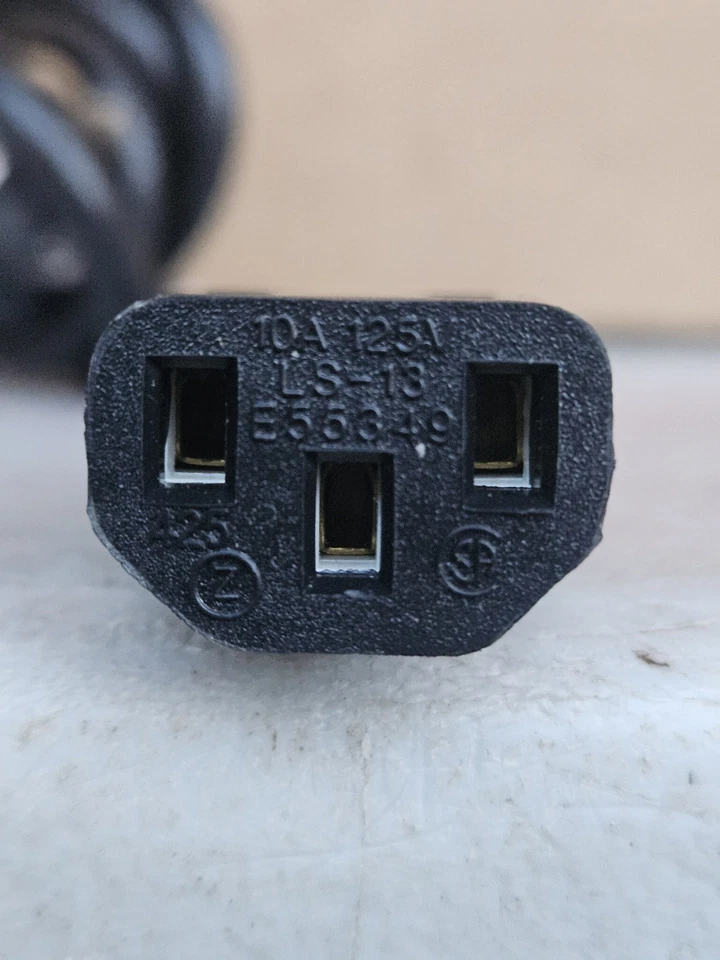 NEW 6-ft Longwell AC Power Cable, 10a 125v 121565-001 - Image 2 of 4