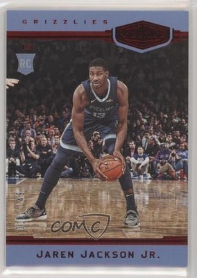 2018 Panini Chronicles Plates and Red /149 Jaren Jackson Jr Rookie Patch RC 5u2