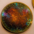 1880 S BU++  Morgan Dollar  Toned /INSANE LUSTER. LOT#60