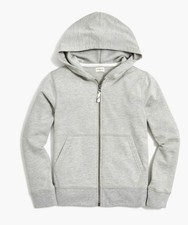 J.Crew Zip-Up Fleece Lined Hoodie for boys size 6-7 Grey A001950