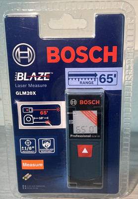 Bosch Blaze Laser Measure Tool Model GLM20X - 65' - BRAND NEW AND SEALED