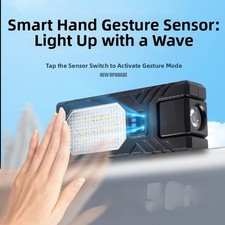 Headlamp Rechargeable LED 1800mAh Battery Motion Sensor for Fishing Night Use