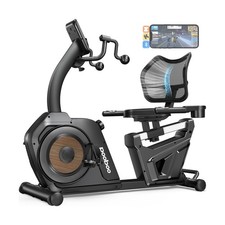 pooboo Recumbent Exercise Bike, Stationary Bikes for Home with Arm Exerciser,...