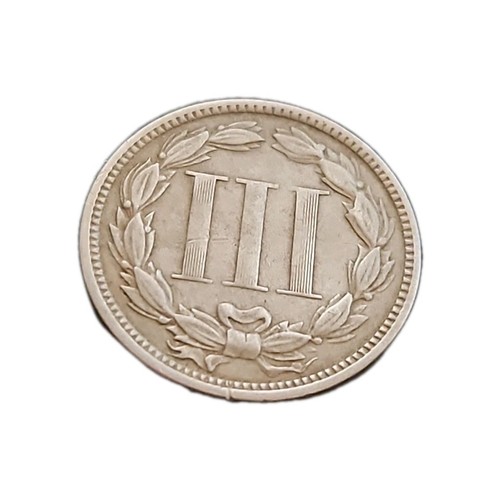 1874 Three Cent Nickel Piece 3ยข Super Condition MUST SEE ๐ - Picture 4 of 4